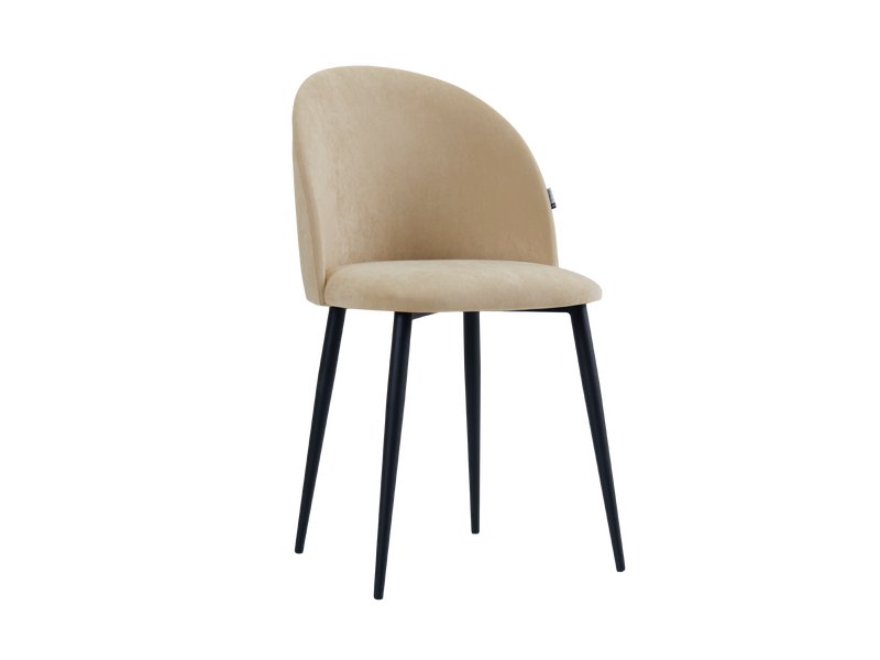 Стул Лион-1 Велюр Бежевый/Черный
