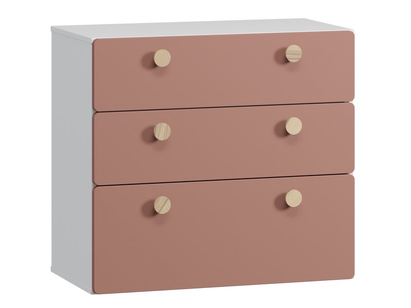 Комод детский Арчи 80x75 Розовый