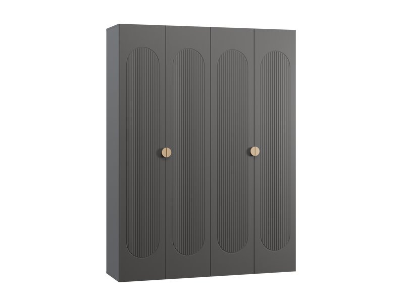 Распашной шкаф Луми 4-181x242 Графитовый