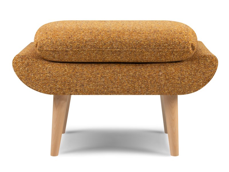 Пуф Винси Рогожка Желтый