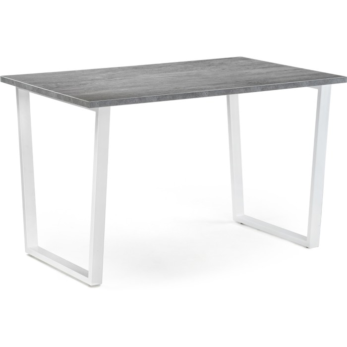 Стол деревянный Лота Лофт металл, бетон/белый 80x140x75 см