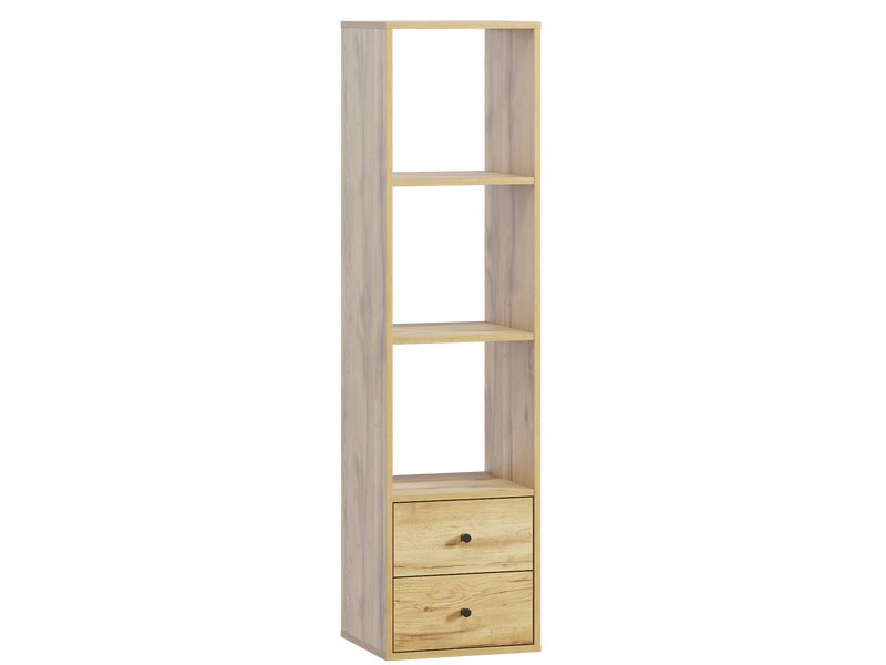 Стеллаж Кейн 2-39x149 Дуб Золотистый