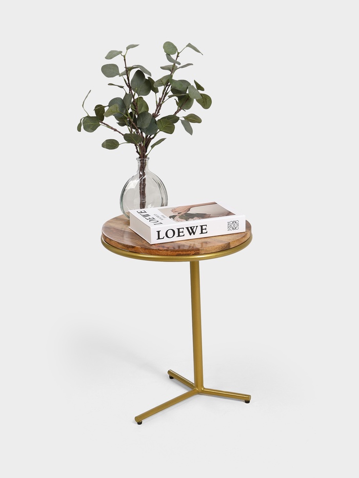 Столик журнальный, 40×40×53 см, манговое дерево