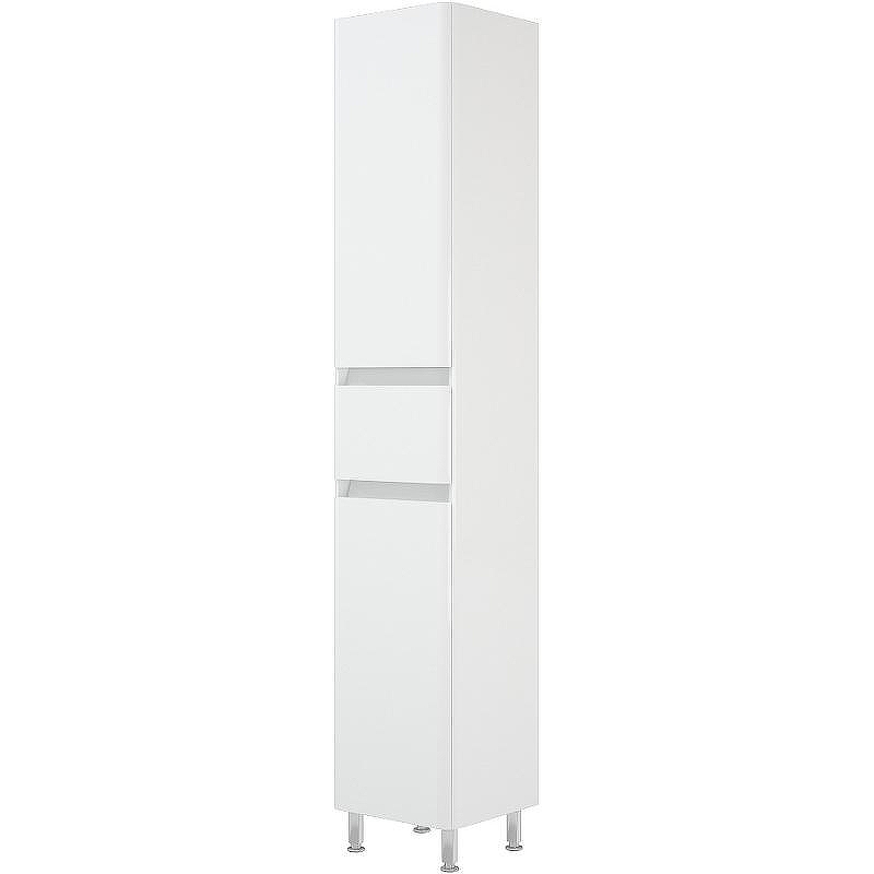 Шкаф пенал Corozo Алабама Z1 35 SD-00000677 с бельевой корзиной Белый