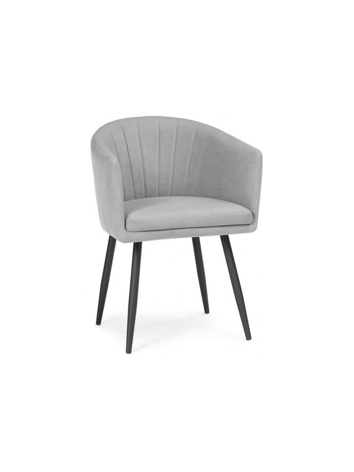 Стул на металлокаркасе Валета серый / черный