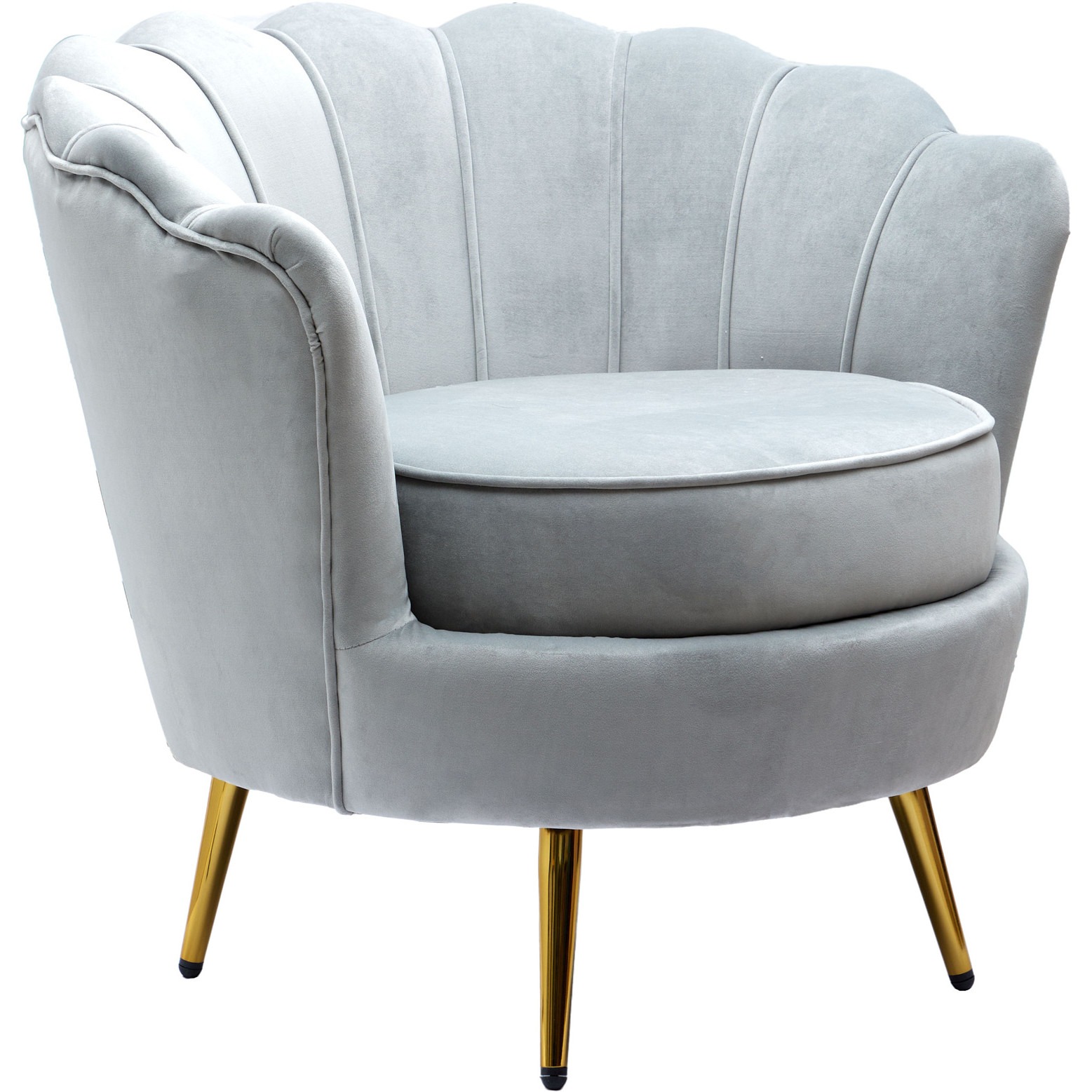 Кресло Glasar Флоренция серое 78х77х65 см