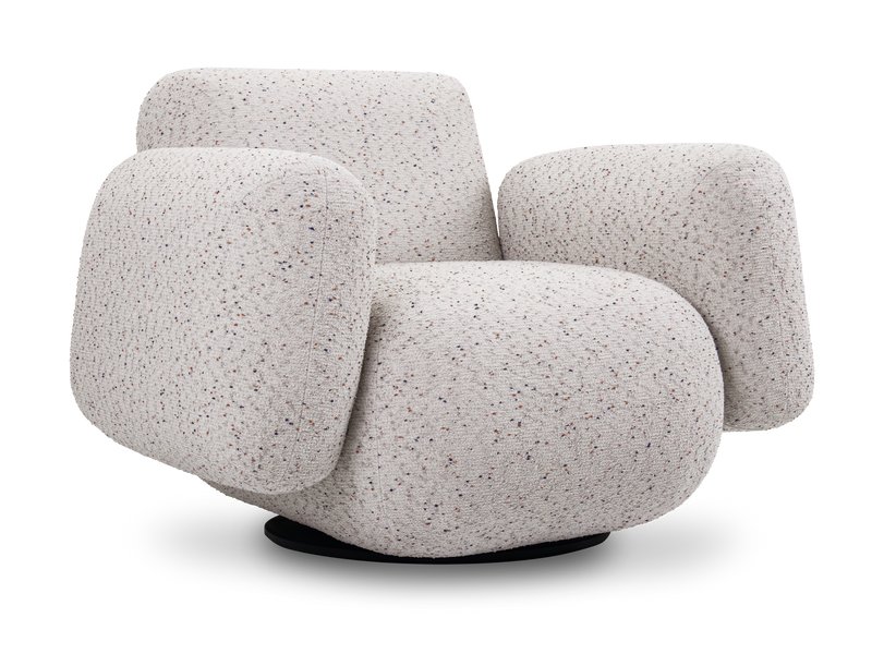 Кресло поворотное Я не минималист Букле Серый