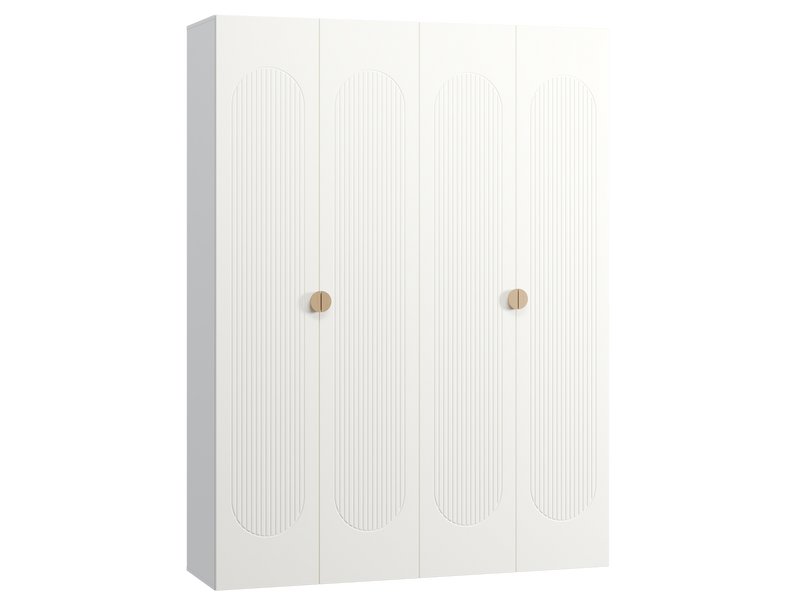 Распашной шкаф Луми 4-181x242 Белый