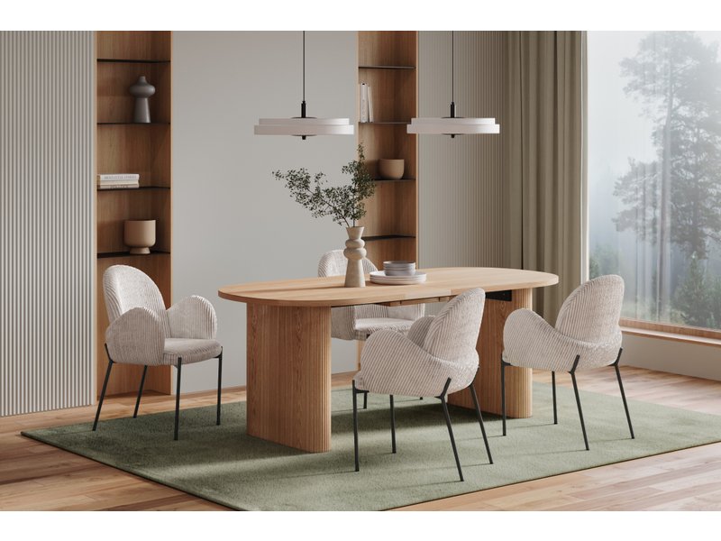 Обеденная группа Феррел Раскладной 200х90 Ясень натуральный