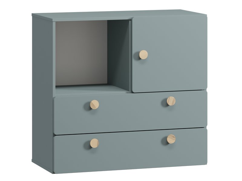 Тумба детская Арчи 90x86 Серо-зеленый