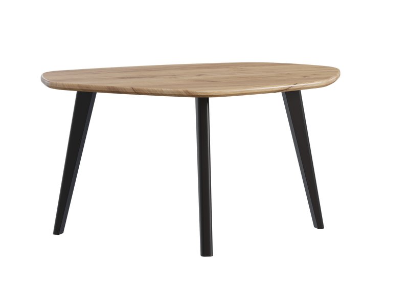 Журнальный стол Вегар-2 Древесный натуральный/Черный