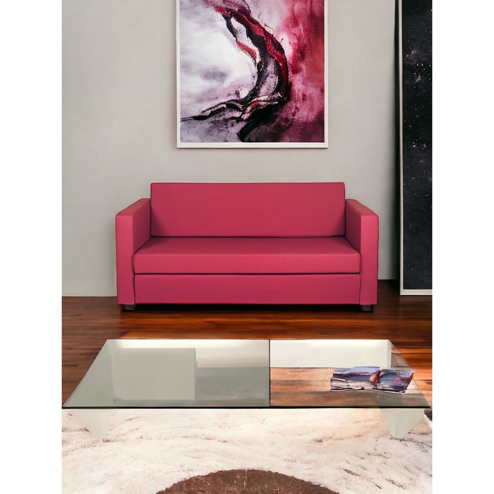 Диван «Нео Берри», со спальным местом, цвет розовый