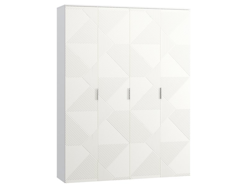 Распашной шкаф Шелтон 4-183x240 Белый