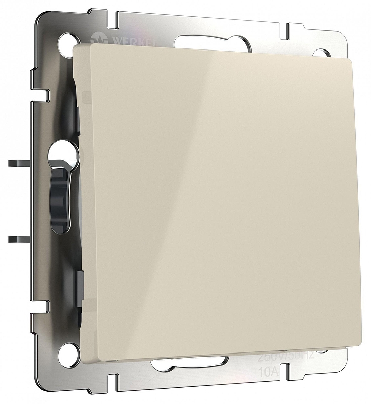 Кнопка звонка без рамки Werkel слоновая кость W1114503 цвет слоновая кость