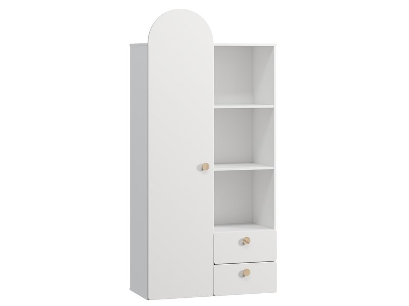 Стеллаж детский Арчи 90x191 Белый