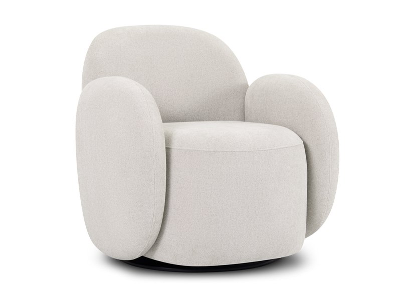 Кресло поворотное Теоп Букле Молочный