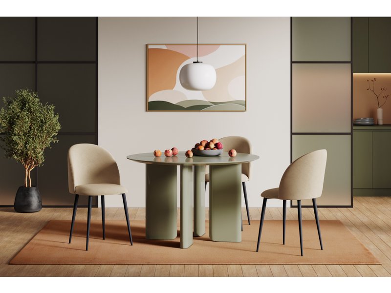 Обеденная группа Алмонт 120 Оливковый Глянец