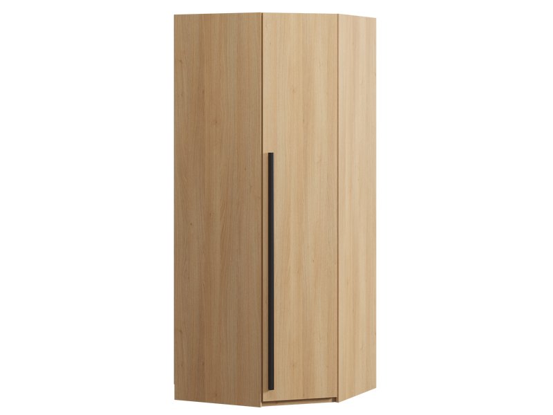 Угловой распашной шкаф Кимбол 80-50x200 Дуб Барбера