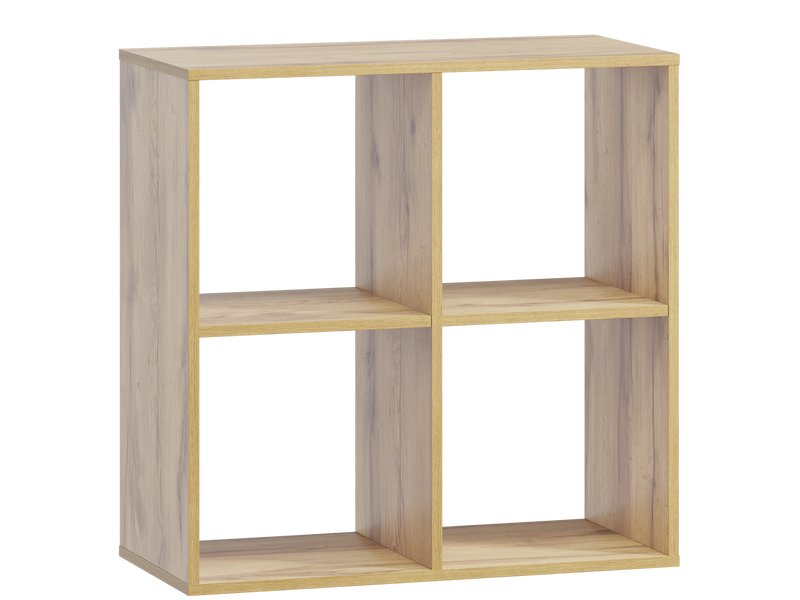 Стеллаж Кейн 4-75x75 Дуб Золотистый