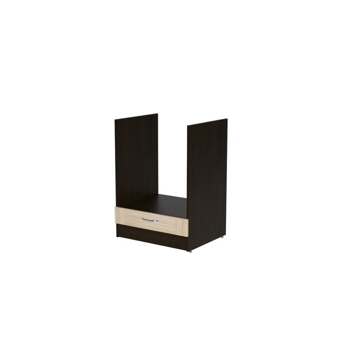 Стол под духовой шкаф, 600×480×820 мм, цвет венге/квадро/дуб сонома