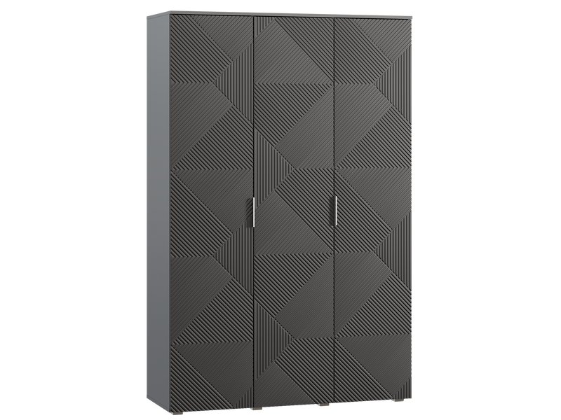Распашной шкаф Шелтон 3-137x212 Графитовый