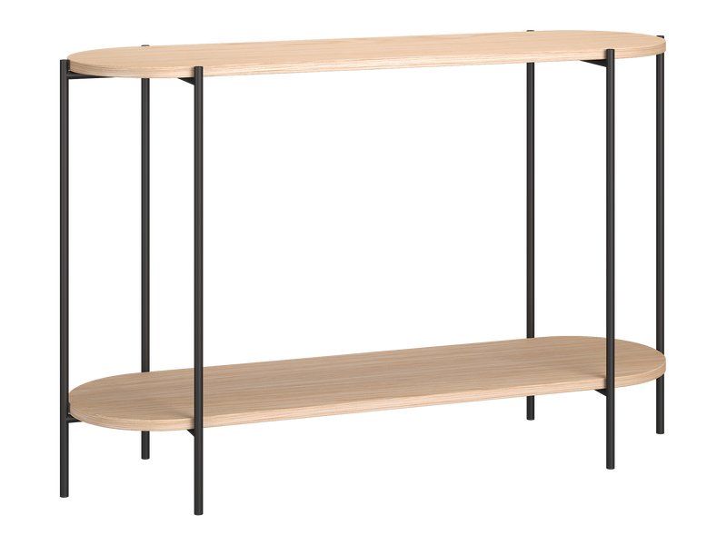 Консоль Смус 120x35 Древесный натуральный/Черный