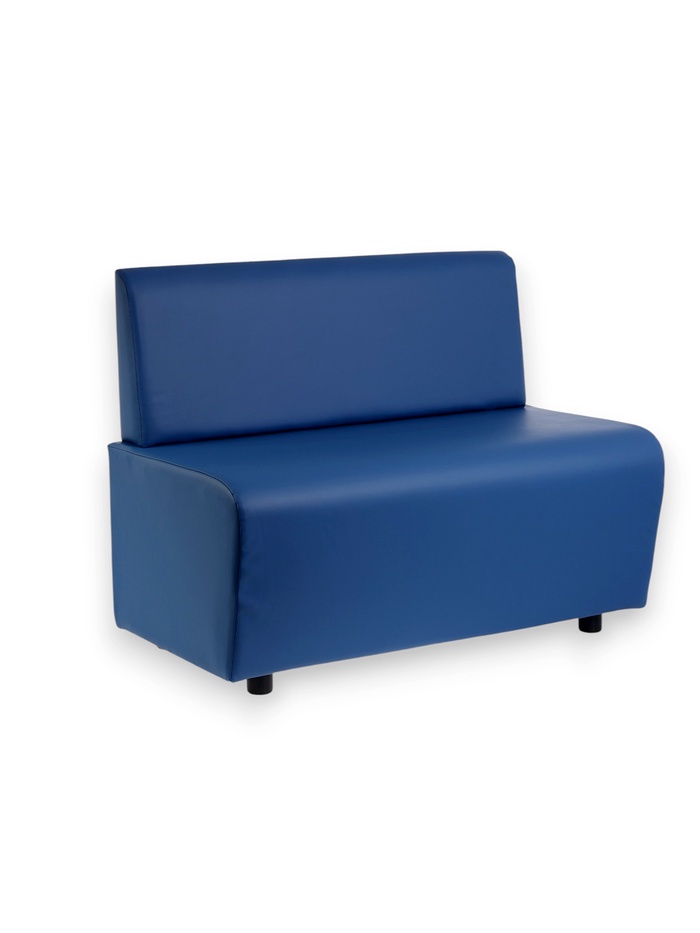 Диван офисный «Клик Мебель. Лачи», искусственная кожа, цвет синий