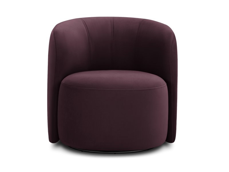Кресло поворотное Мэник Велюр Бордовый