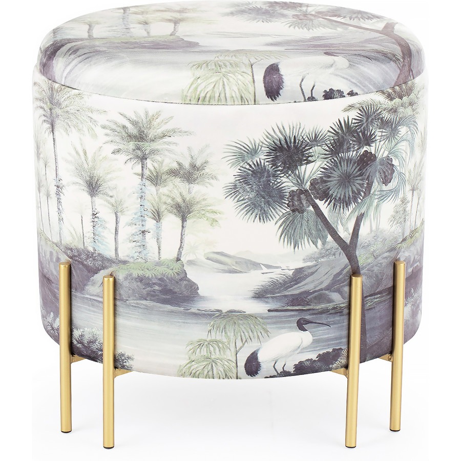 Пуф с крышкой Glasar 47х47х45 см (49-237B)