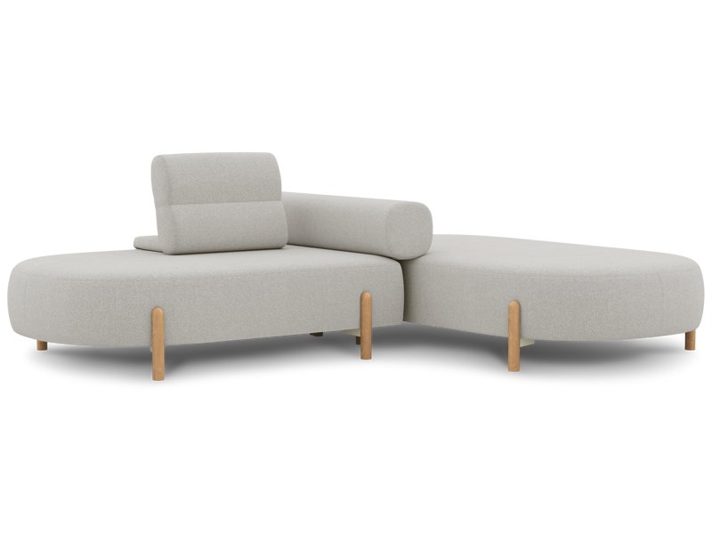 Диван модульный Альди 2 Букле Бежевый