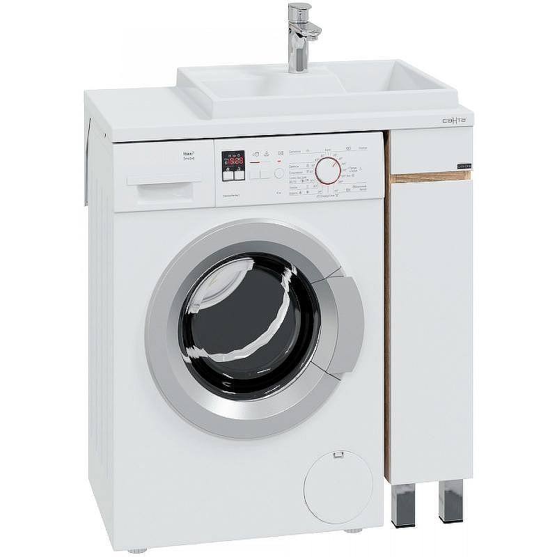 Тумба под раковину СанТа Марс 80 700355 Белая Янтарное дерево