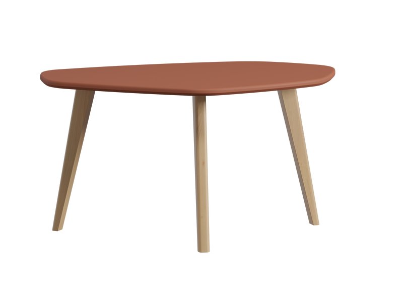 Журнальный стол Вегар-2 Терракотовый/Натуральный