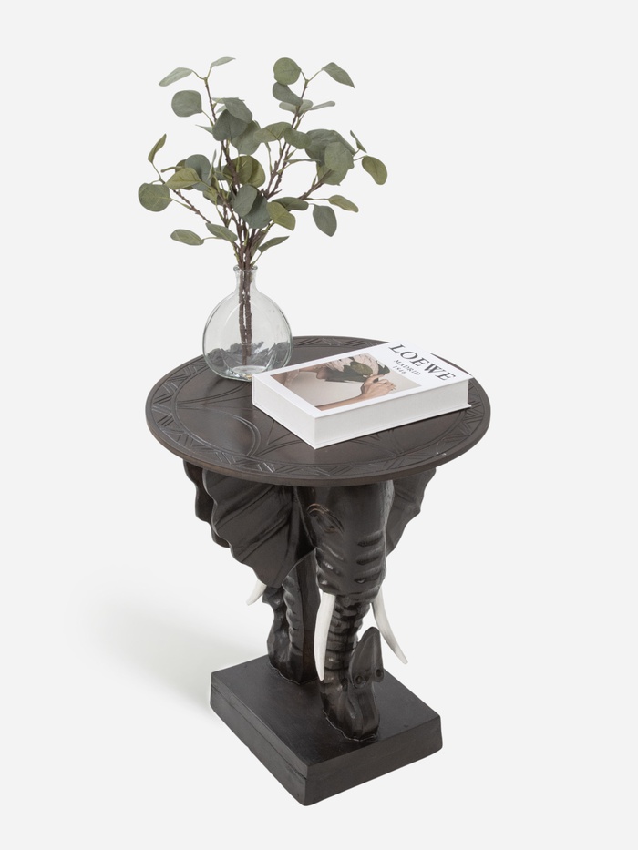 Стол круглый «Слоны», 50×50×58 см, дерево албезия