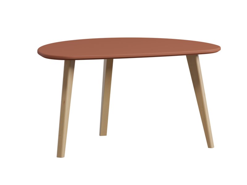 Журнальный стол Вегар-1 Терракотовый/Натуральный