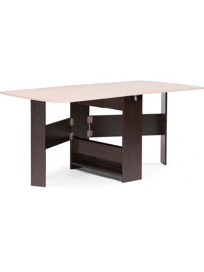 Стол-книжка Клотилд венге / дуб молочный