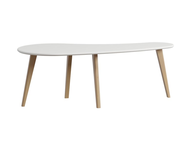 Журнальный стол Вегар-3 Белый/Натуральный