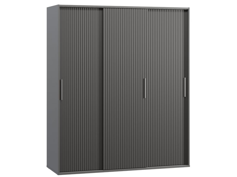 Шкаф-купе Беррингтон 3-177x210 Графитовый